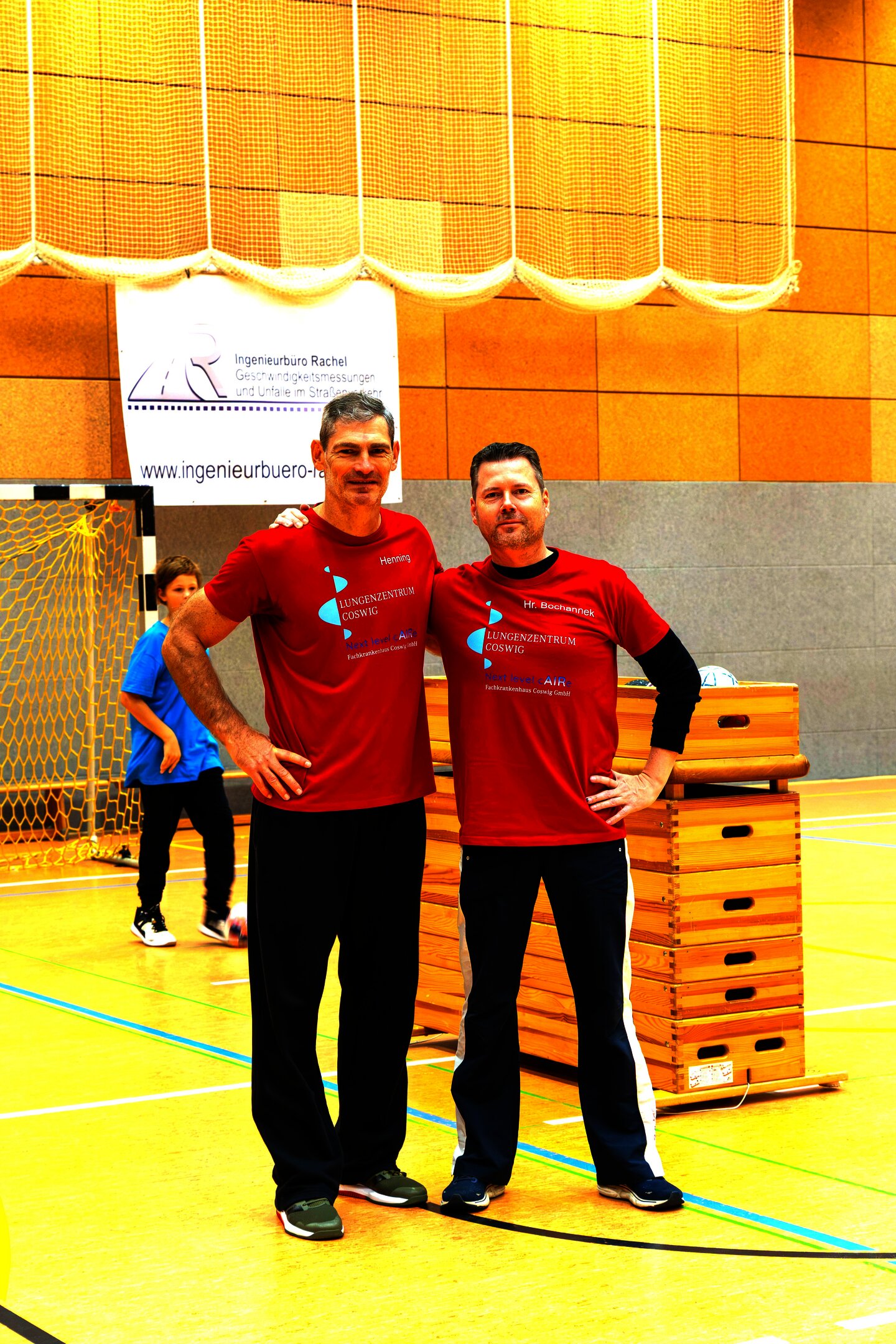 Ex-Nationaltorhüter Henning Fritz und Geschäftsführer Torsten Bochannek