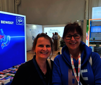 Zwei Pflegekräfte aus dem Lungenzentrum Coswig auf dem Endoskopie Kongress