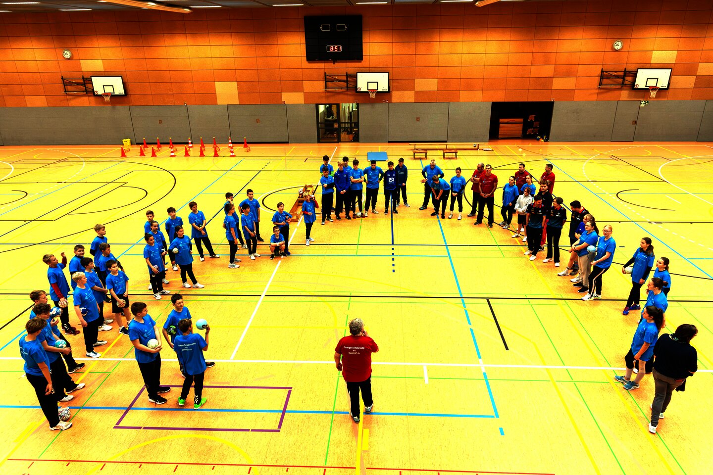 Explizites Torwarttraining mit einem Handball-Nationaltorhüter und einem Torwarttrainerprofi